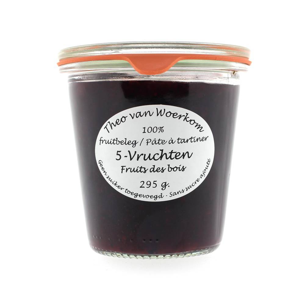 Theo van Woerkom jam - Vijf vruchten